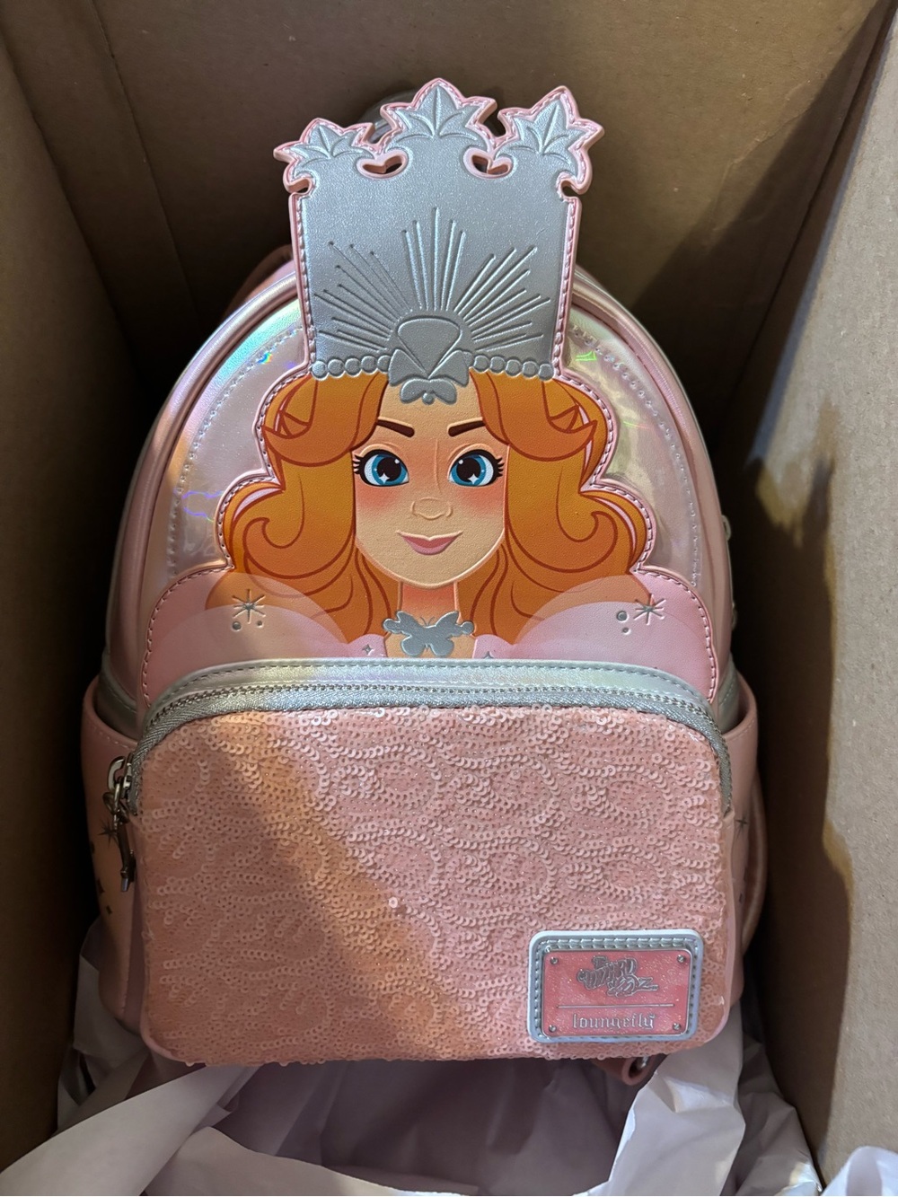 Loungefly  Wizard Of Oz Glinda The Good Witch Cosplay Mini Backpack